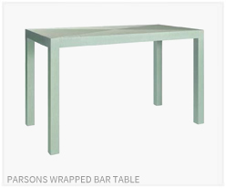 Fine Furniture Parsons Wrapped Bar Table