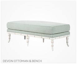 Fine Furniture Devon Ottoman and Bench