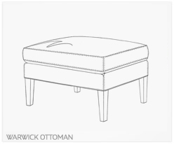 Fine Furniture Warwick Ottoman