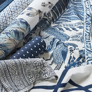 Thibaut Design Blue & White Group in Palampore