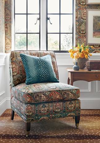 AMUR, Emerald Green, W80433, Collection Woven 10: Menagerie from Thibaut