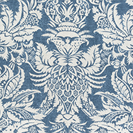 TURKISH DAMASK, Blue and White, T72611, Collection Chestnut Hill from ...
