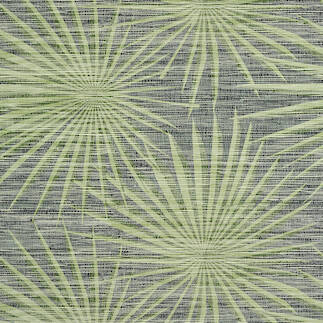 PALM FROND Green and White T10142 Collection Tropics from Thibaut