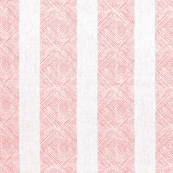 Blockprint Thibaut Clipperton Blush Pink Stripe Throw Pillow