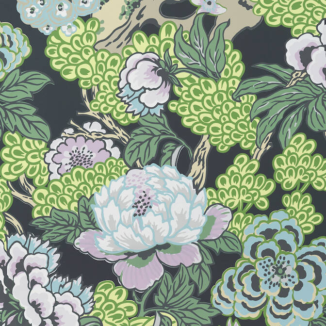 HONSHU Green T75491 Collection Dynasty from Thibaut