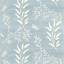 Light Blue Grasscloth  Haruki  Kenneth James Wallpaper